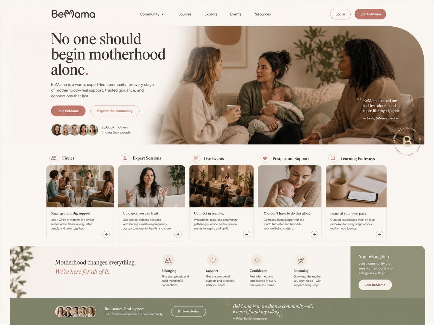 No one should begin motherhood alone.