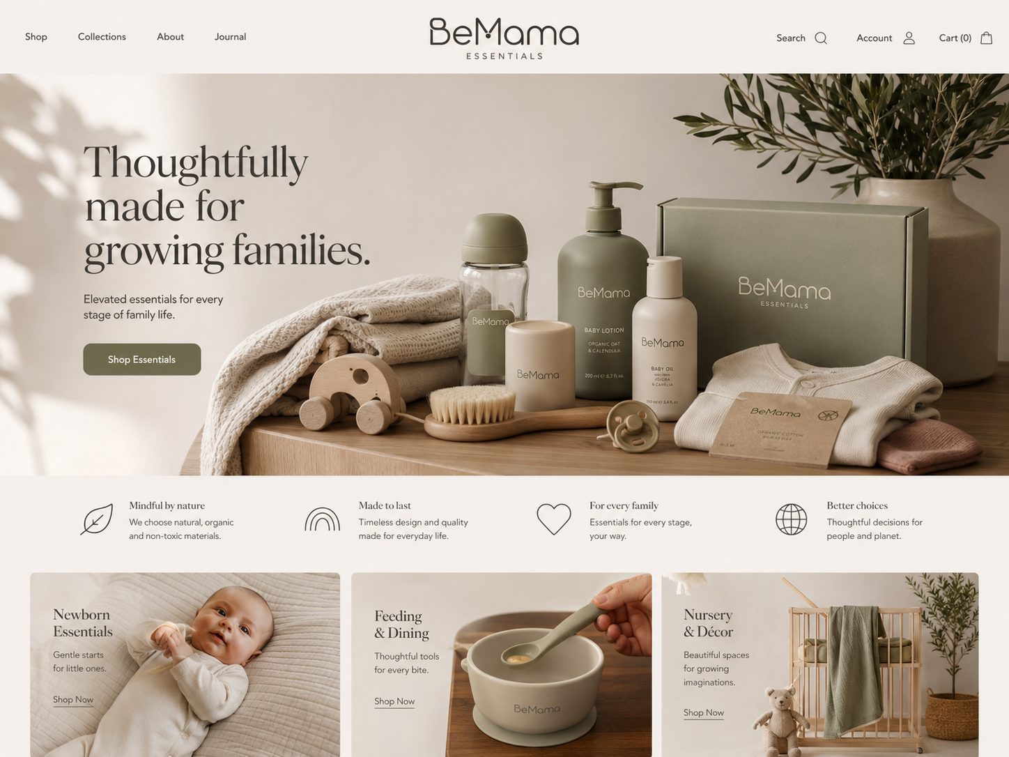 Thoughtfully made for growing families.